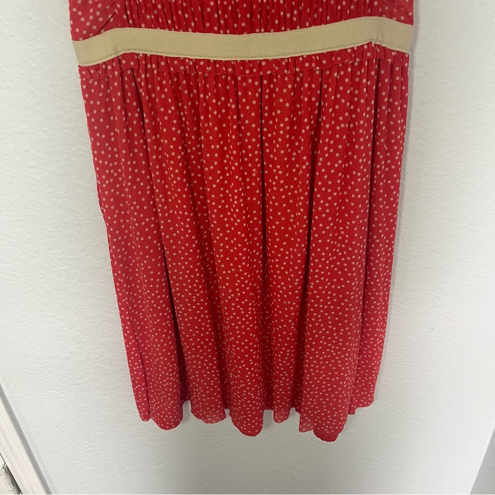 Anthropologie Postage Stamp Smocked Bodice Dress Size Small - Picture 4 of 10